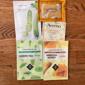 Set of Face and Eye Masks (5)